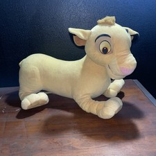 2002 Simba Lion King Plush 20" Disney Hasbro Jumbo Large Stuffed Animal