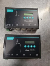 Lot of 2 Moxa 5610-8-DT NPort 8-Port Device Server No power adapters