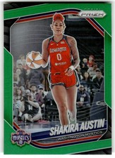 2025-26 Panini Prizm WNBA Green Prizms Shakira Austin Washington Mystics #81