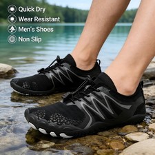 Quick Dry Barefoot Beach Shoes, Flexible Aqua Socks for Swim Surf Diving