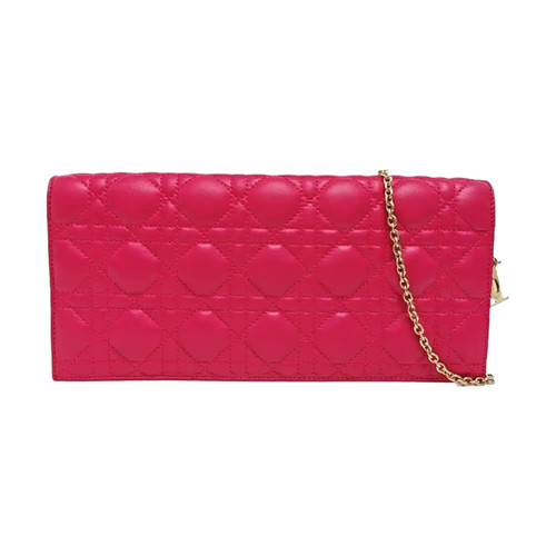 DIOR Lady Dior Crossbody bags Suede Pink Free Shipping | Duties Paid