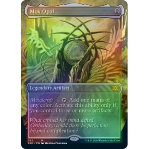 FOIL MOX OPAL (BORDERLESS) Double Masters Magic MTG MINT CARD