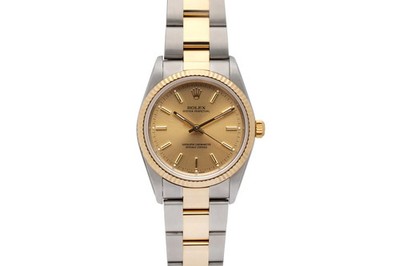 Rolex Oyster Perpetual 14233 34mm Stainless Steel & 18k Yellow Gold Watch