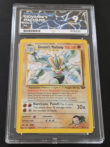 Giovanni's Machamp (Unlimited) graded ACE 9 for sale on eBay