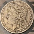 1894-S MORGAN SILVER DOLLAR   VERY FINE 90% Silver  FAST SECURE SHIPPING
