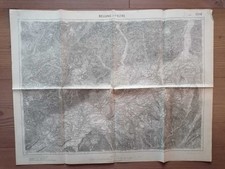 Karte cartina Belluno und Feltre (Militärgeographisches Institut 1917)