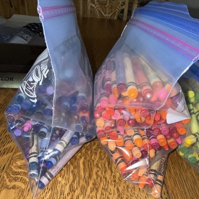 3lb. 11oz. Lot Of Crayola Crayons Color Crafts Used 