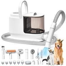Dog Grooming Kit Dog Hair Vacuum, 3.5L Capacity Pet Grooming Vacuum with 130...