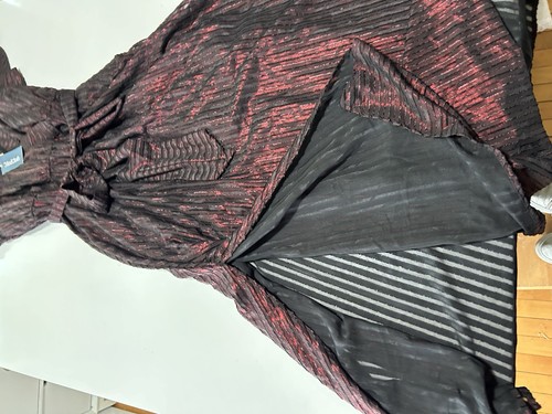 ModCloth New dress size 1x Whimsigoth black red ethereal Fairy Maxi Flutter - Picture 12 of 13