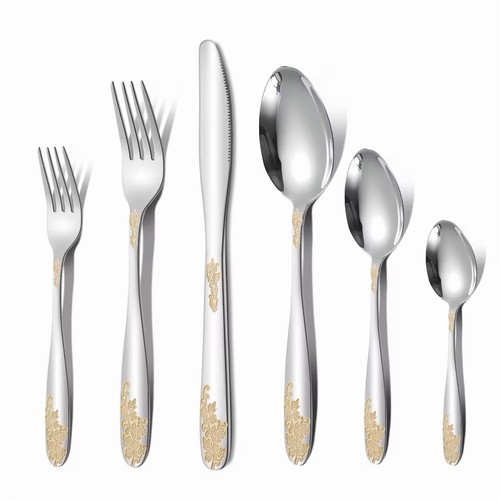 HOFFBURG 18/10 Set Posate Acciaio Inox Design Moderno Cassa Lusso - Foto 1 di 3