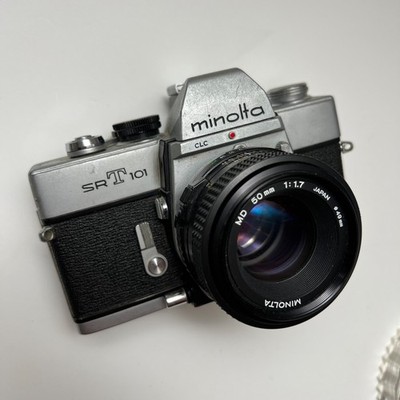 MINOLTA MD ZOOM 24-35mmF3.5 一眼レフSRT-101 Minolta SRT 101 SLR 35mm Film Camera with 50mm 1.7 MD & Sigma 28