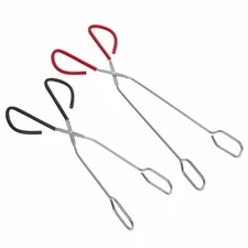 2 Pcs Heavy Duty Firewood Tong Stainless Steel Barbecue Outdoor Tools