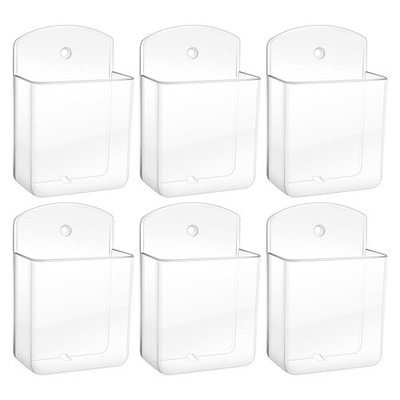 Aecsze 6 PCS Remote Control Holders Wall Mount, Self Adhesive TV Transparent