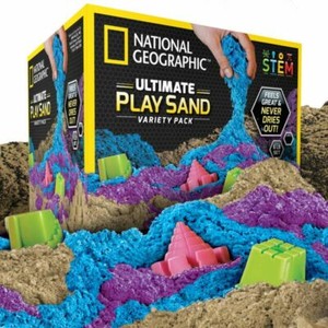 6 Lb. Play Sand Combo Pack 2 Lbs. Each Of Blue Purple And Natural Sand With Cast