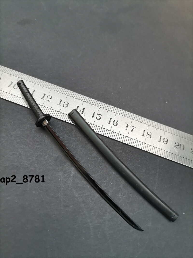 1/12 Katana Samurai Sword Blade Wakizashi Miyamoto Musashi For 6" Action Figure