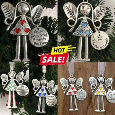 Crazy Beautiful Friends Forever-Angel Ornament Xmas Friendship Angel Ornament