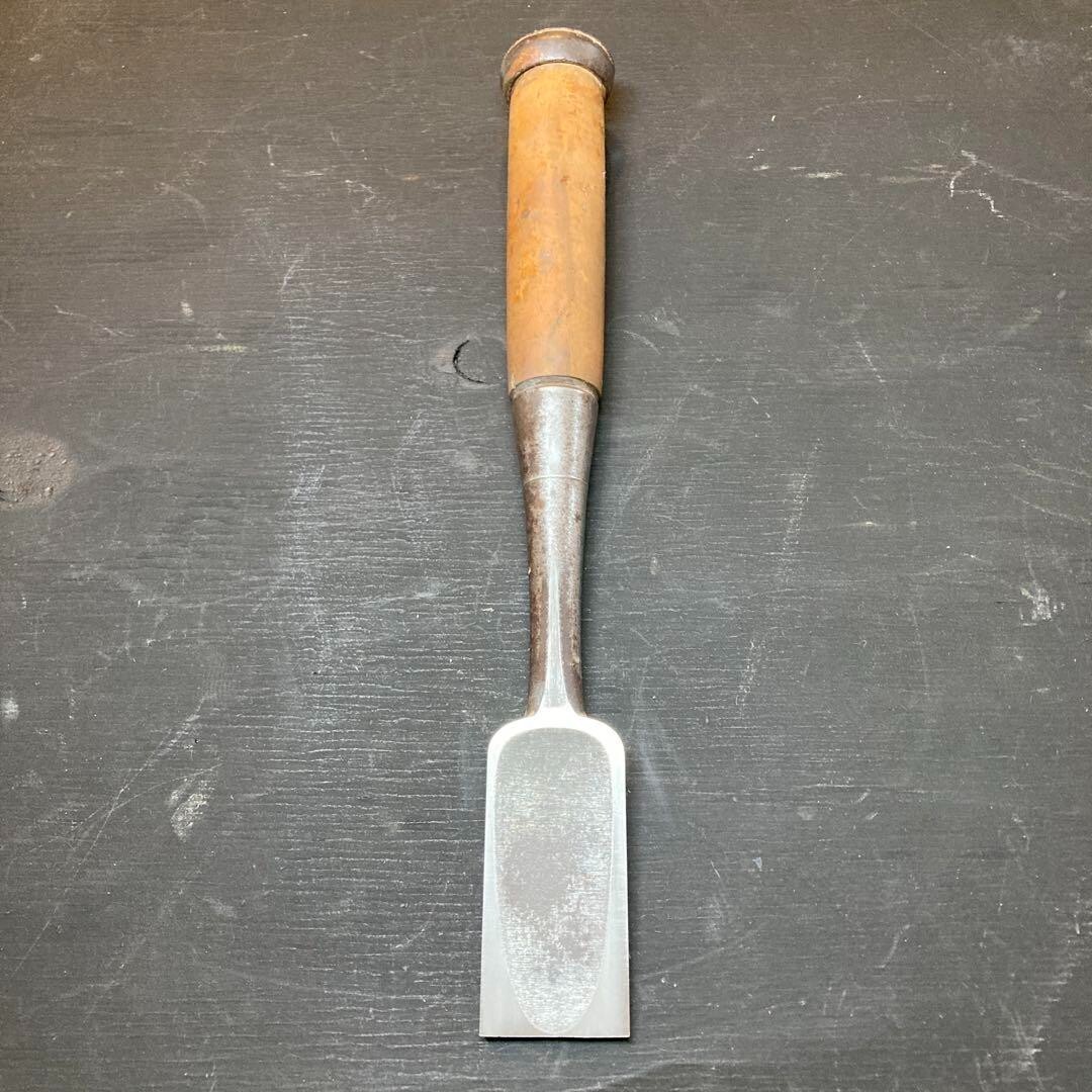 Hidari Ichihiro Japanese Bench Chisels Damekiri Nomi Right Angle Vintage 30mm