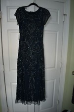 NEW Pisarro Nights embellished navy dress- Size 8