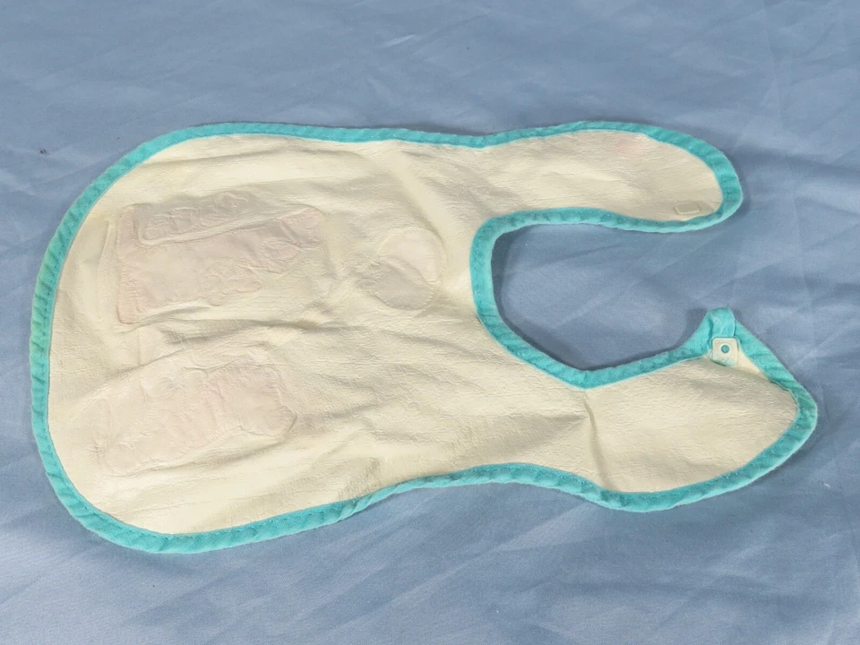 Винтажный 1973 Disney WINNIE THE POOL Baby/Infant нагрудник ROO PIGLET I LUV HUNNY воздушные шары - Изображение 3 из 4