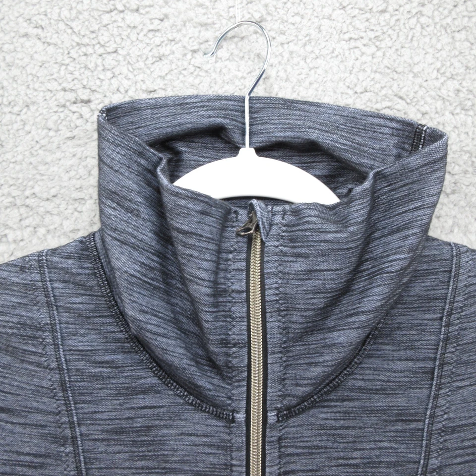 Chaqueta Lululemon Daily Yoga Cremallera Completa Mujer 6 Polar Haze Negra Gris Atletismo Foto 3 de 4