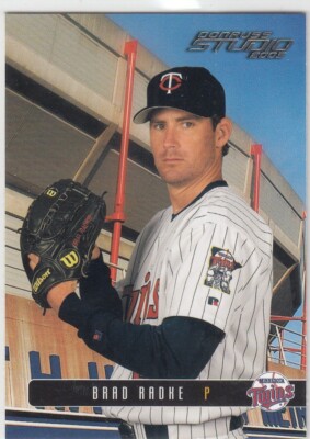 2003 Brad Radke Donruss Studio SILVER SAMPLE Beckett SP #44 - Minnesota Twins