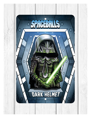 SPACE BALLS DARKE HELMET CUSTOM 8''X12'' METAL WALL SIGN