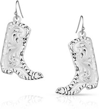 Montana Silversmiths Chiseled Boots Earrings ...