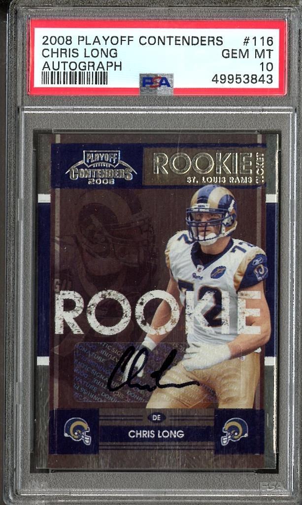 Chris Long Playoff Contenders #116 Autograph