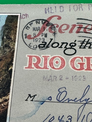 Vintage Scenes Along The Rio Grande Fold Out Postcards Postmarked Denver 1923 - Picture 5 of 19