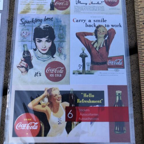 2 new pkgs Coca Cola EK Success - stickers, VTG advertising dollhouse craft lot - Picture 5 of 5