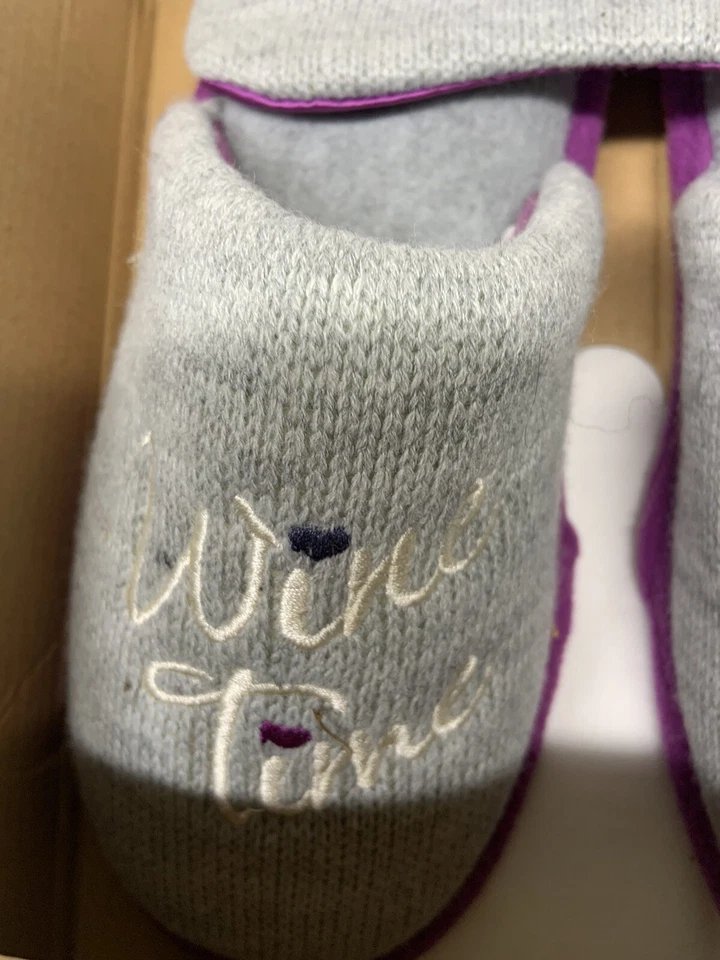 Zapatillas de espuma viscoelástica para dormitorio de mujer con cubierta para ojos, talla 7/8 lavables a máquina nuevas con etiquetas Foto 3 de 4