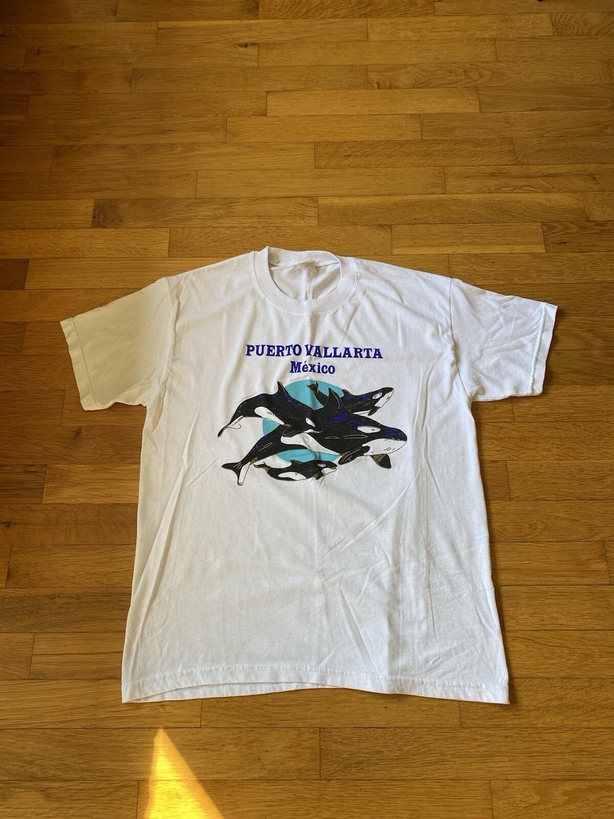 T-shirt Vintage Brodé Puerto Vallarta Mexico Années 80/90, Taille XL - Occasion Très Bon état
