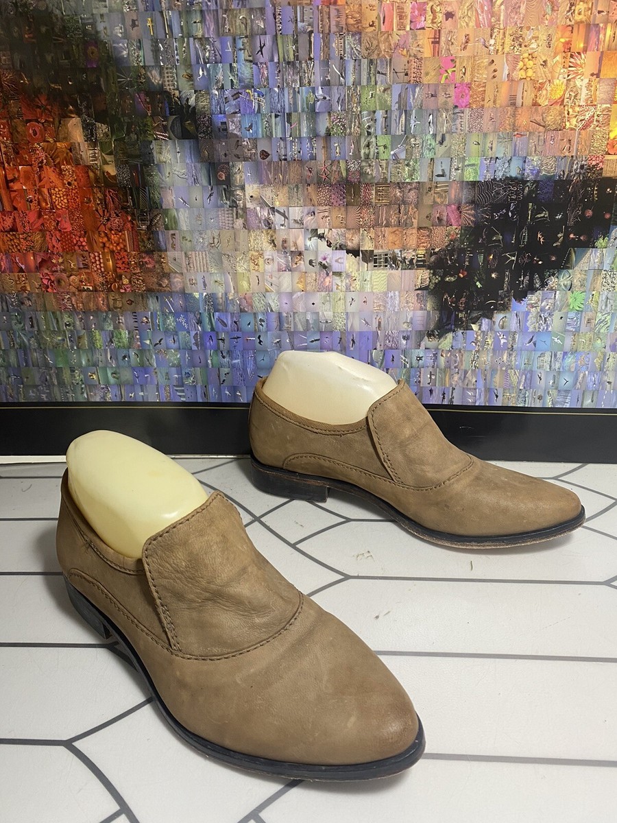 Free People Brady Suede Tan Pointed Toe Loafers Shoes Size  display picture 2