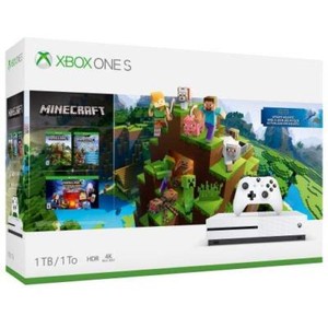 Xbox One S 1tb Console - Minecraft Complete Adventure Bundle  NEW