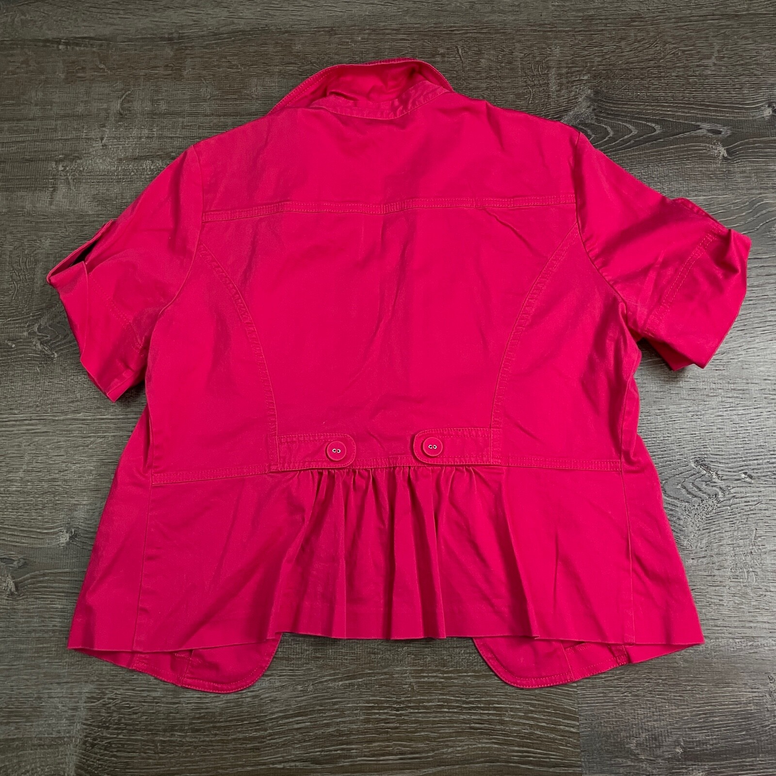 Ruby Rd. Womans Blazer Jacket Pink Button Short S… - image 4