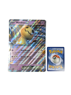 Große Pokemon XXL / Jumbo / A5 Karte - Mimikyu EX Black Star Promo SVP EN 004