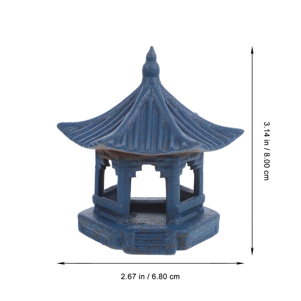 Laterne Statue Keramik Statue Figurine Sand Garten Decor Zen Garten