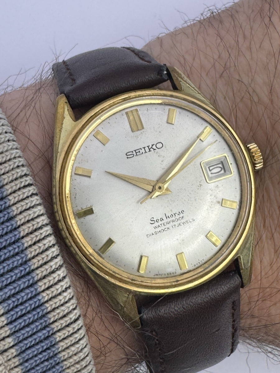 Seiko Sea Horse Gold Plated Men's Watch Ref 6602-8020 UK