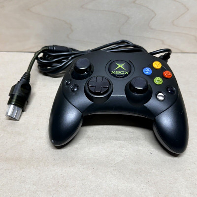 Microsoft Original Xbox Controller S Wired X08-69873 OEM Black w Breakaway Cable