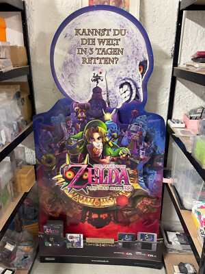 ZELDA Majora's MASK 3D Papp 3D Aufsteller Nintendo Promo Store Sign ca 1,70 m