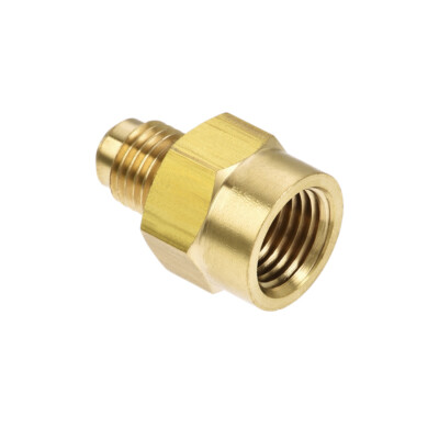 Brass Pipe Fitting 1/4 SAE Flare Male to 1/4NPT Female Thread Tubing Adapter