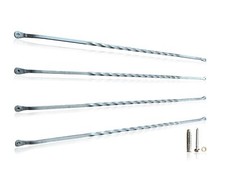 4er Set Fenstergitter Einbruchschutz Fenstersicherung Fensterstange (4Stück)