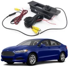 Car Trunk Handle + HD CCD Rearview Camera Backup for 2013-2018 Ford Fusion Sedan