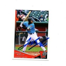 Johnny Aiello signed autographed 2019 Lansing Lugnuts team card Lansdale PA f