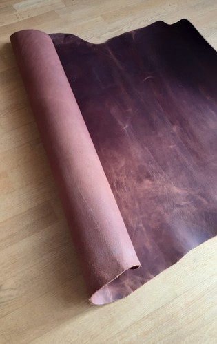 2 mm Brown Genuine Leather Cowhide Material DIY Craft - Picture 10 of 11