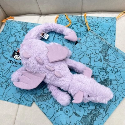 1pcs Jellycat Plush Lavender Dragon Purple NWT &Dust Bag 50cm