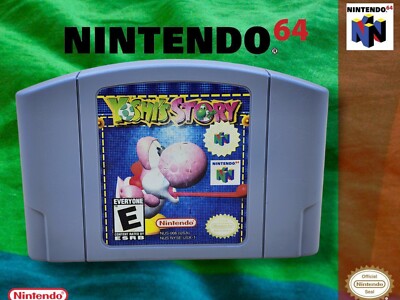 1998 Nintendo 64 Yoshi's Story Player's Choice Video Game Cartridge  w/Extras