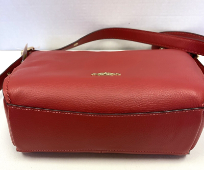 Coach Dufflette Jasper Leather Crossbody Shoulder Bag Purse 21377