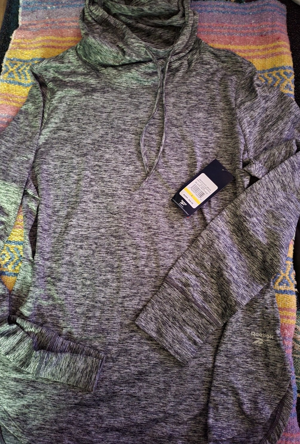 Reebok Fired Up Vector Brushback Hoodie Women's Large