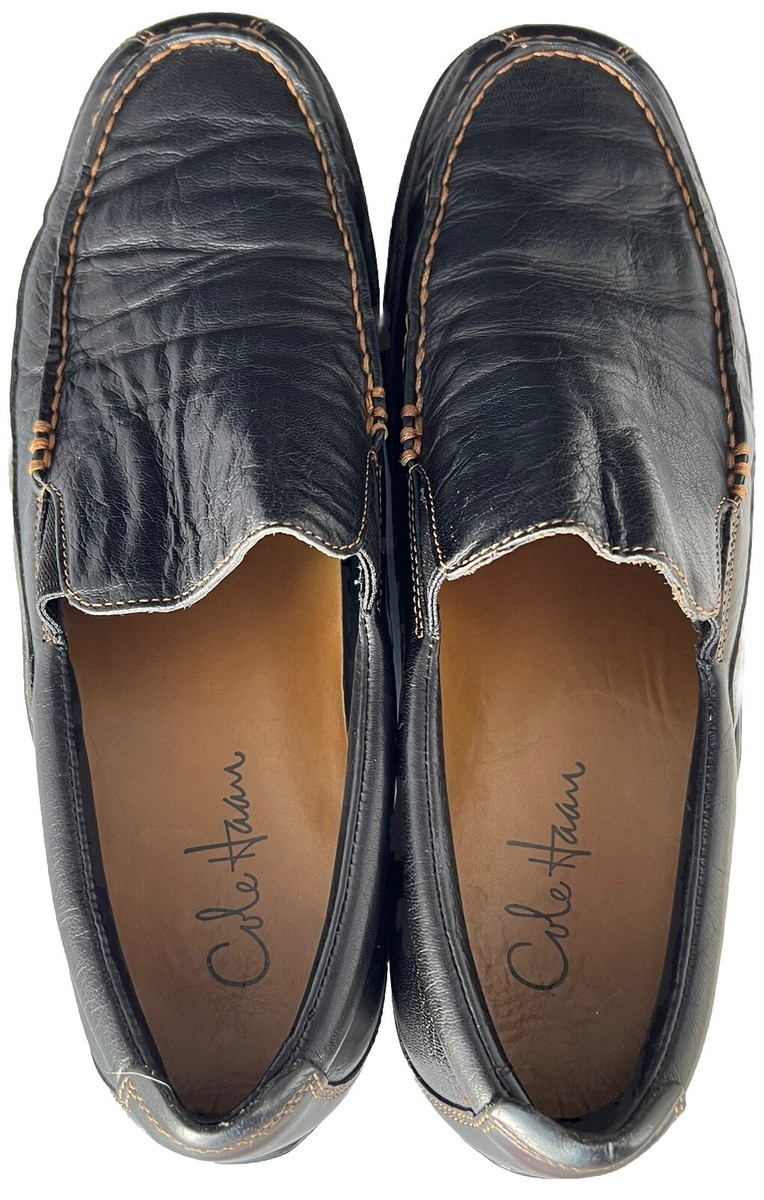 Cole Haan TUCKER VENETIAN Black Leather C03557 Mens Driving Loafer Shoes Sz 12 N Cole Haan Tucker Venetian (C03557) Venetian Driving Loafer  main image 4